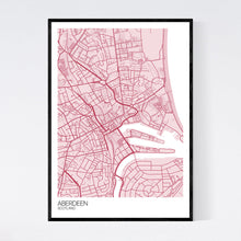 Load image into Gallery viewer, Aberdeen City Centre City Map Print