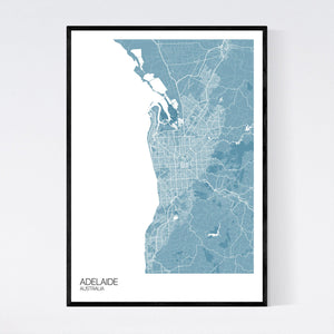 Adelaide City Map Print