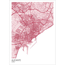 Load image into Gallery viewer, Map of Alicante, Spain