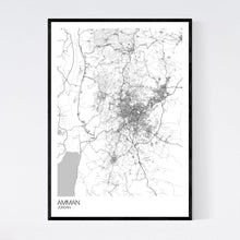 Load image into Gallery viewer, Amman City Map Print