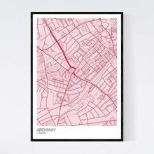 Load image into Gallery viewer, Archway Neighbourhood Map Print