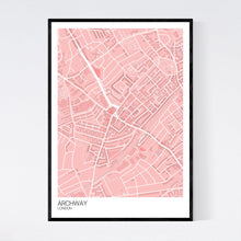 Load image into Gallery viewer, Archway Neighbourhood Map Print