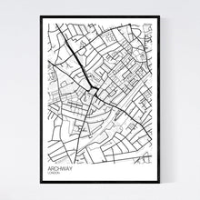 Load image into Gallery viewer, Archway Neighbourhood Map Print