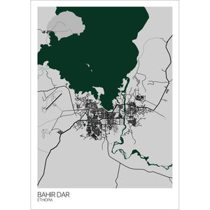 Map of Bahir Dar, Ethiopia