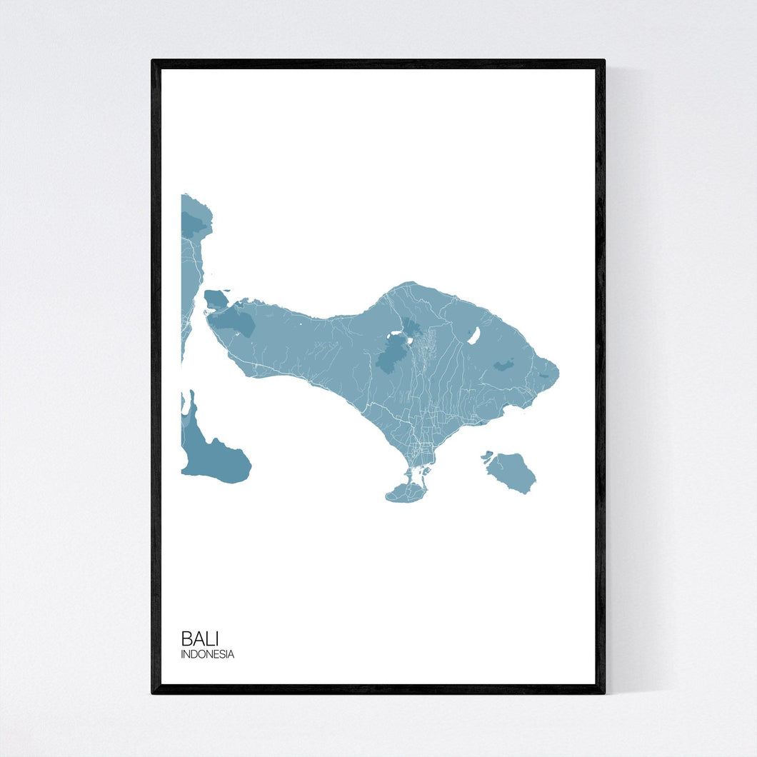 Bali Island Map Print