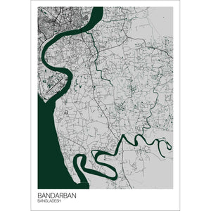 Map of Bandarban, Bangladesh