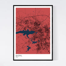 Load image into Gallery viewer, Bhopal City Map Print