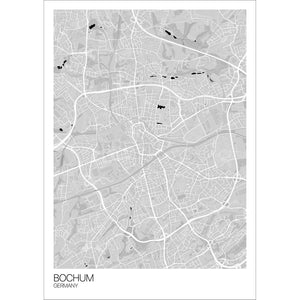 Map of Bochum, Germany