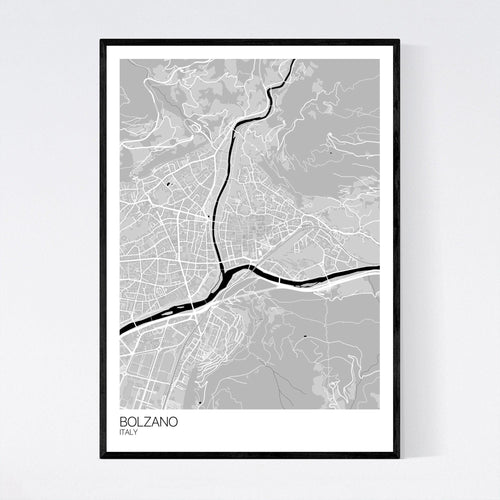 Map of Bolzano, Italy