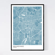 Load image into Gallery viewer, Braunschweig City Map Print