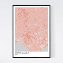 Load image into Gallery viewer, Brecon Beacons Region Map Print