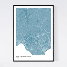 Load image into Gallery viewer, Brecon Beacons Region Map Print