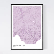 Load image into Gallery viewer, Brecon Beacons Region Map Print