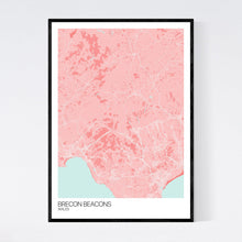 Load image into Gallery viewer, Brecon Beacons Region Map Print