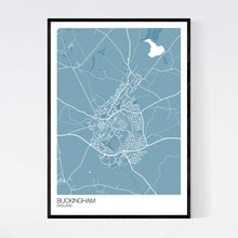 Load image into Gallery viewer, Buckingham Town Map Print