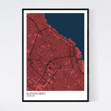 Load image into Gallery viewer, Buenos Aires City Map Print