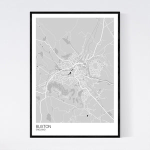 Buxton Town Map Print