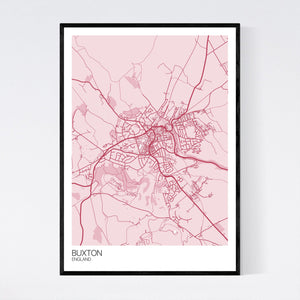 Buxton Town Map Print