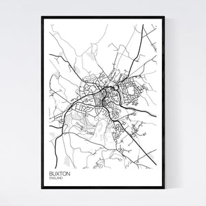 Buxton Town Map Print