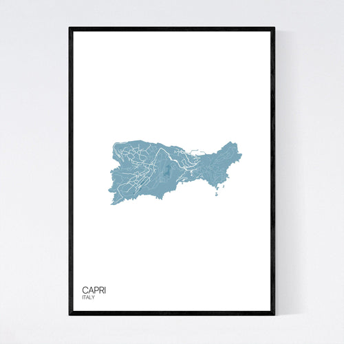 Map of Capri, Italy