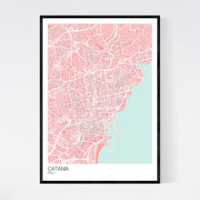 Load image into Gallery viewer, Map of Catania, Italy