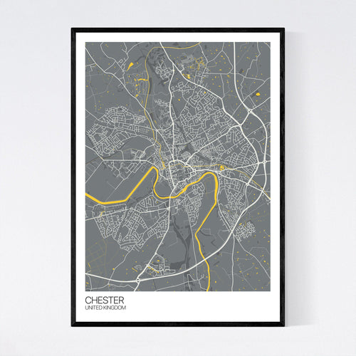 Map of Chester, United Kingdom