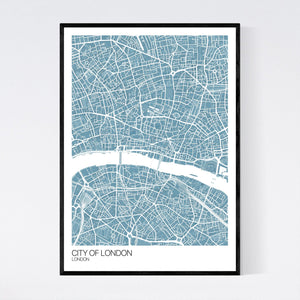 City of London City Map Print