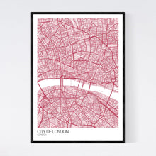 Load image into Gallery viewer, City of London City Map Print