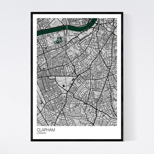 Map of Clapham, London