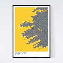 Load image into Gallery viewer, County Kerry Region Map Print