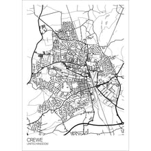 Load image into Gallery viewer, Map of Crewe, United Kingdom