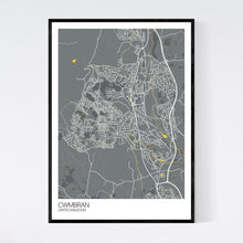 Load image into Gallery viewer, Cwmbran City Map Print