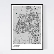 Load image into Gallery viewer, Cwmbran City Map Print