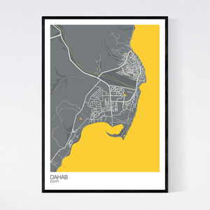 Dahab City Map Print