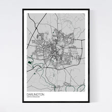 Load image into Gallery viewer, Darlington City Map Print