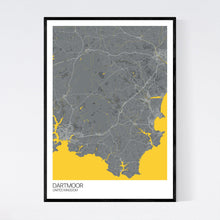 Load image into Gallery viewer, Dartmoor Region Map Print