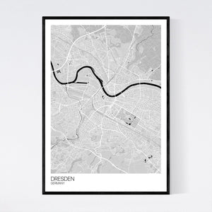 Dresden City Map Print