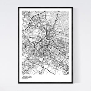 Dresden City Map Print