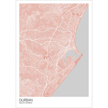 Load image into Gallery viewer, Map of Durban, South Africa