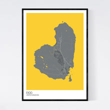 Load image into Gallery viewer, Eigg Island Map Print