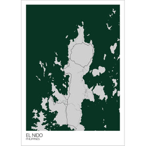 Map of El Nido, Philippines