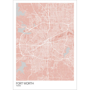 Map of Fort Worth, Texas