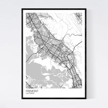 Load image into Gallery viewer, Fremont City Map Print