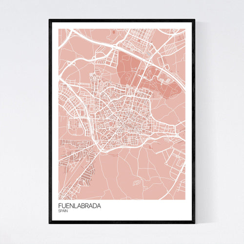 Map of Fuenlabrada, Spain