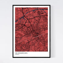 Load image into Gallery viewer, Gelsenkirchen City Map Print