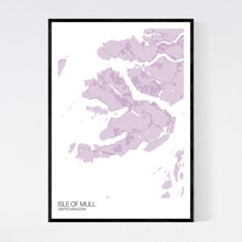 Load image into Gallery viewer, Isle of Mull Island Map Print