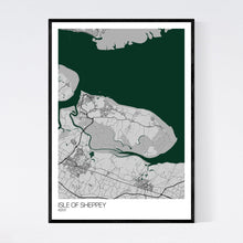 Load image into Gallery viewer, Isle of Sheppey Island Map Print