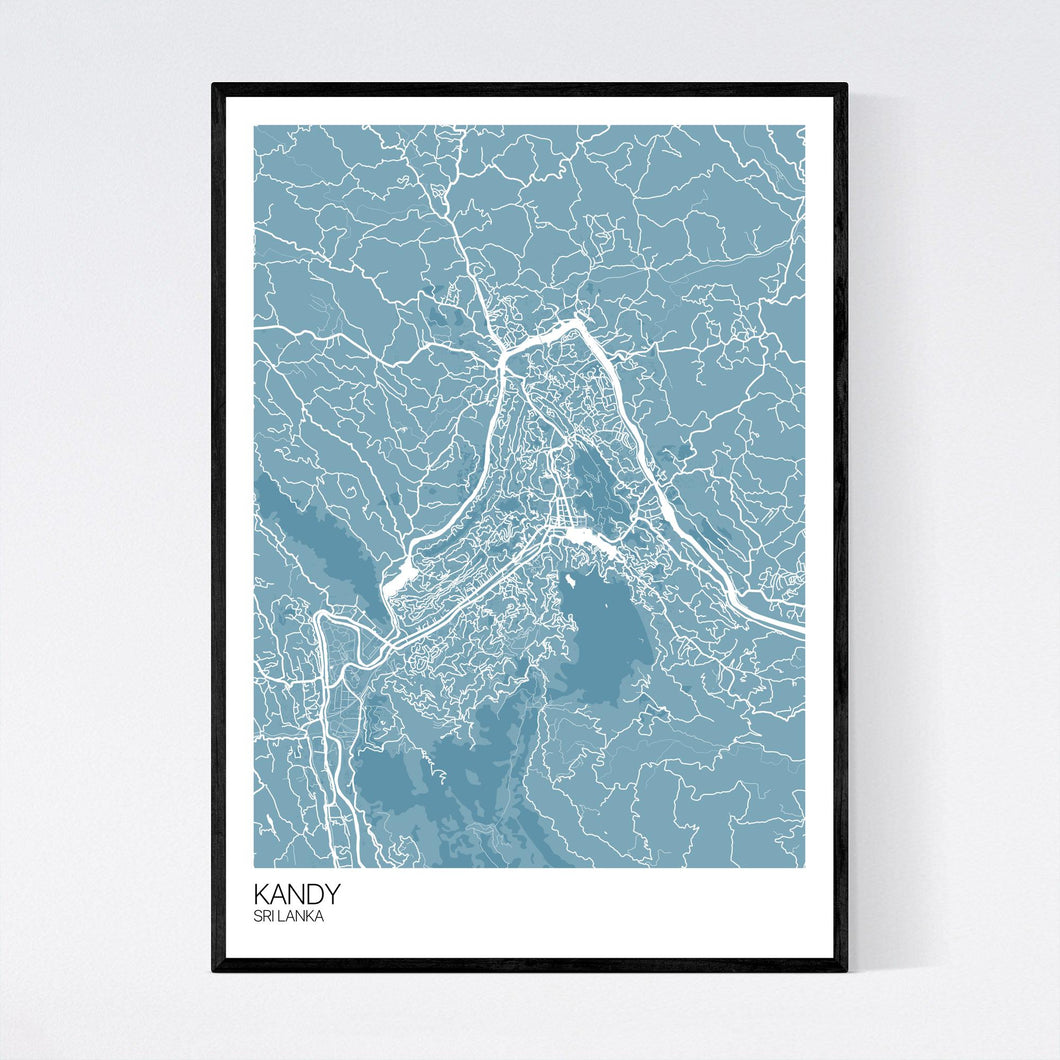 Kandy City Map Print