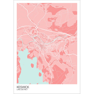 Map of Keswick, Lake District