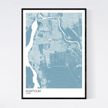 Load image into Gallery viewer, Khartoum City Map Print